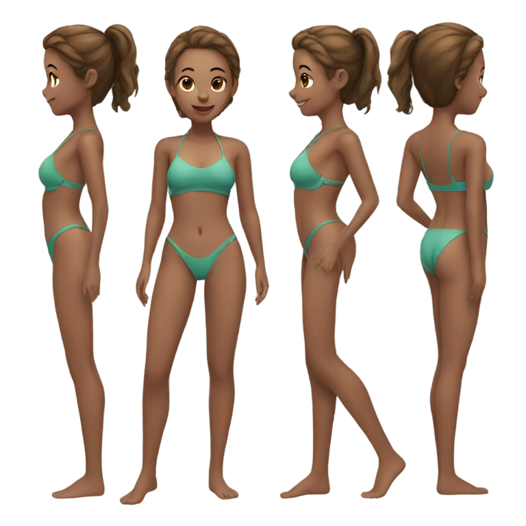 genmoji：泳装女孩