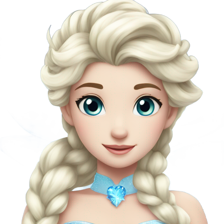 genmoji : Une mignonne petite fée Elsa