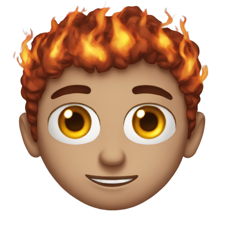 genmoji : Yeux en feu