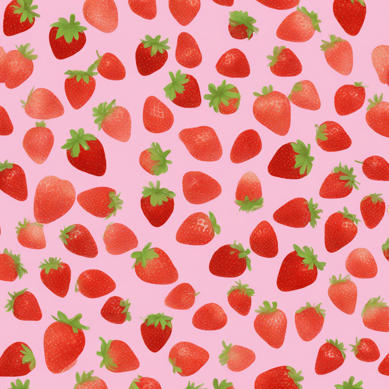 genmoji：大朵粉红色鲜 strawberries