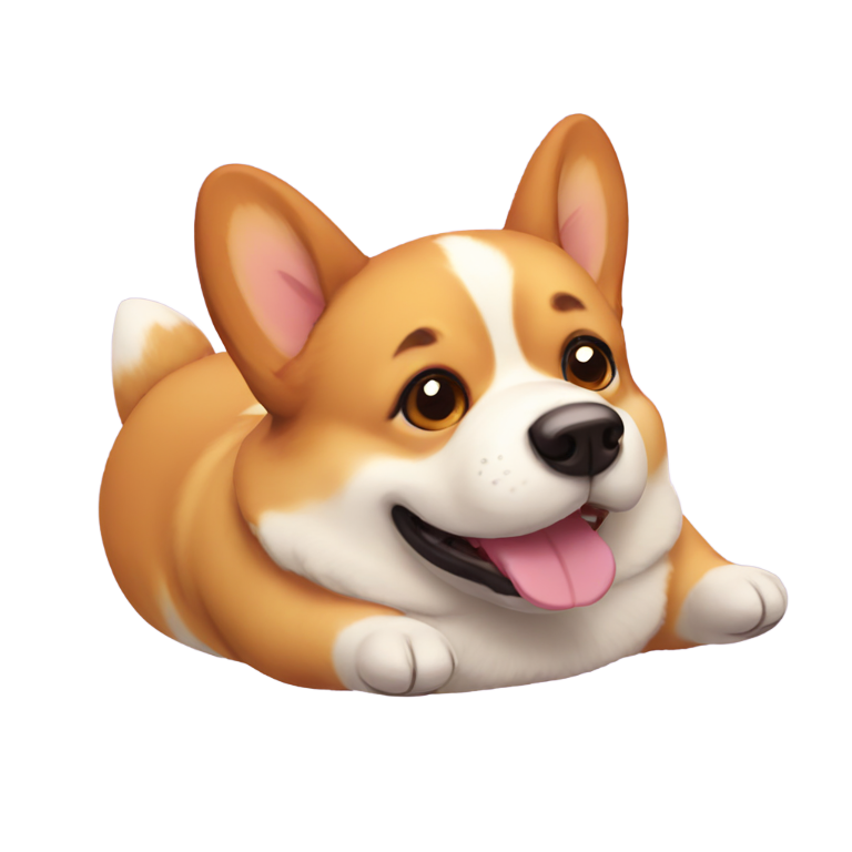genmoji：超级胖的柯基