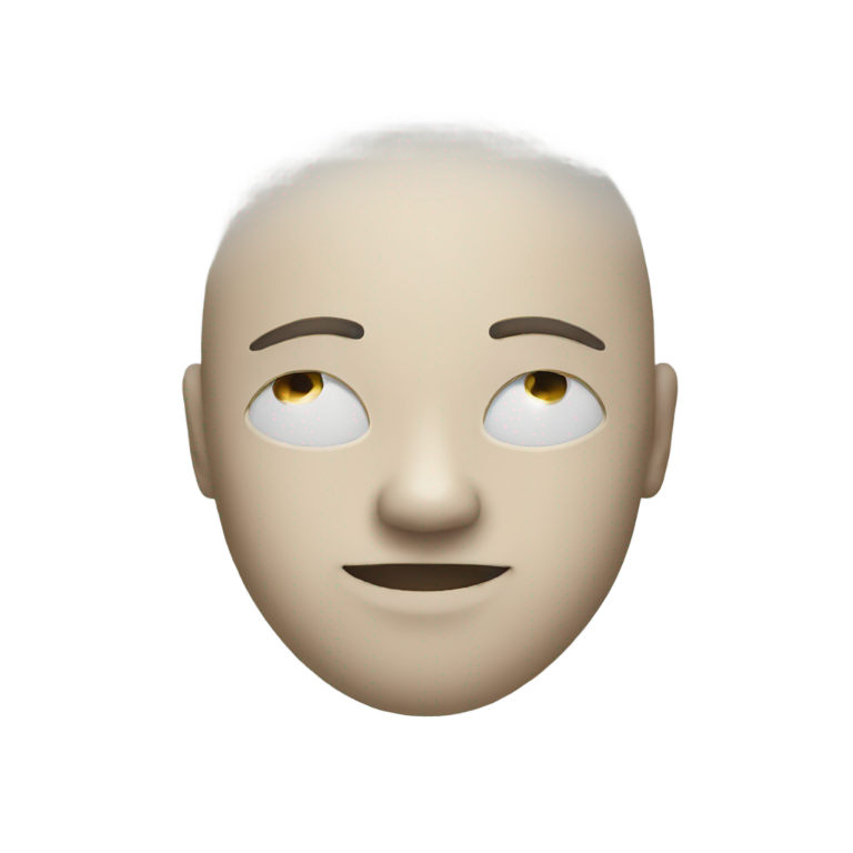 genmoji : Visage tourné vers la gauche