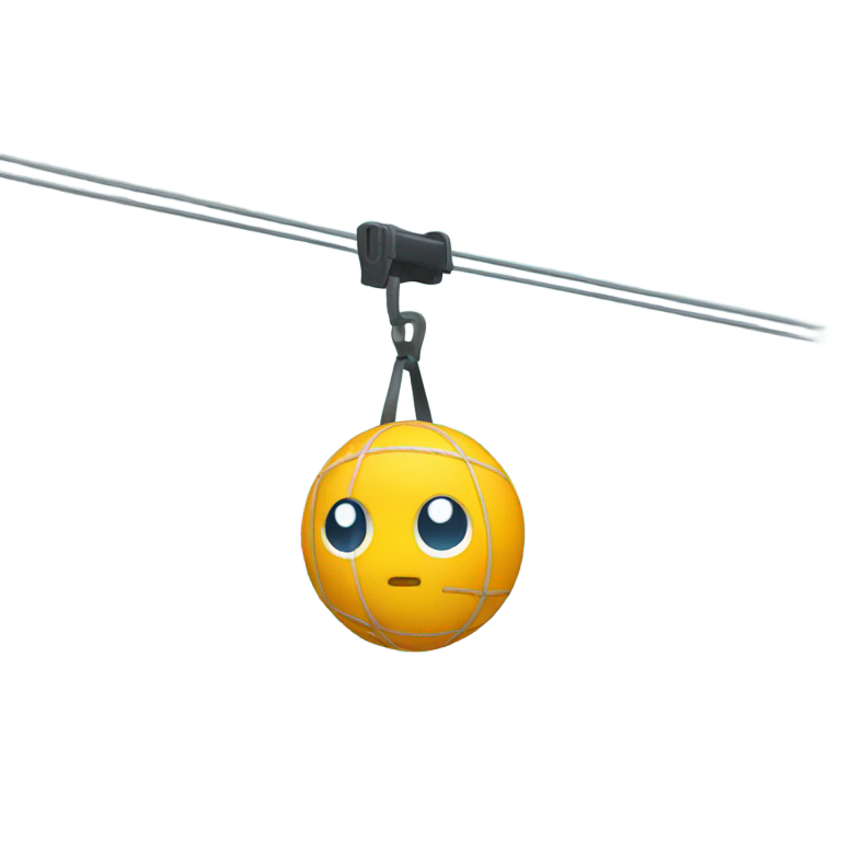 genmoji：Zipline ball