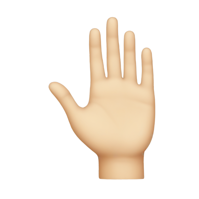 genmoji : une main disant L