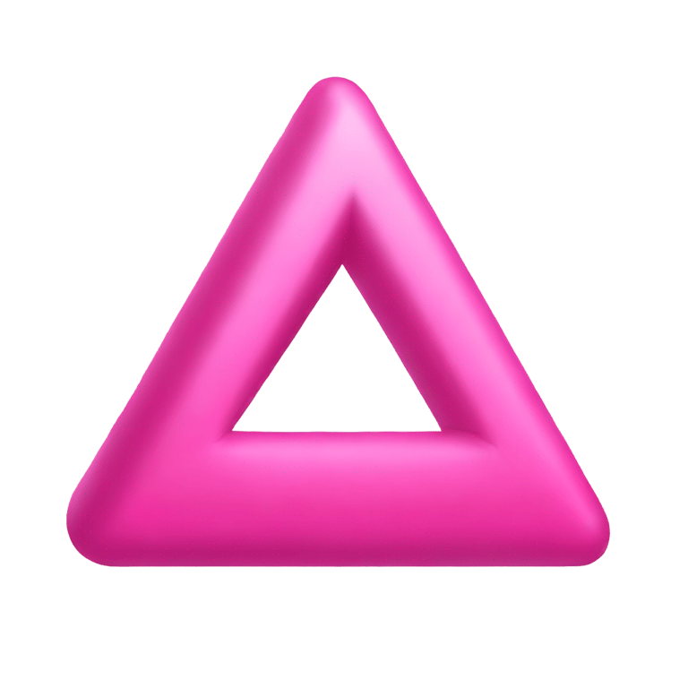 genmoji: pink triangle emoji