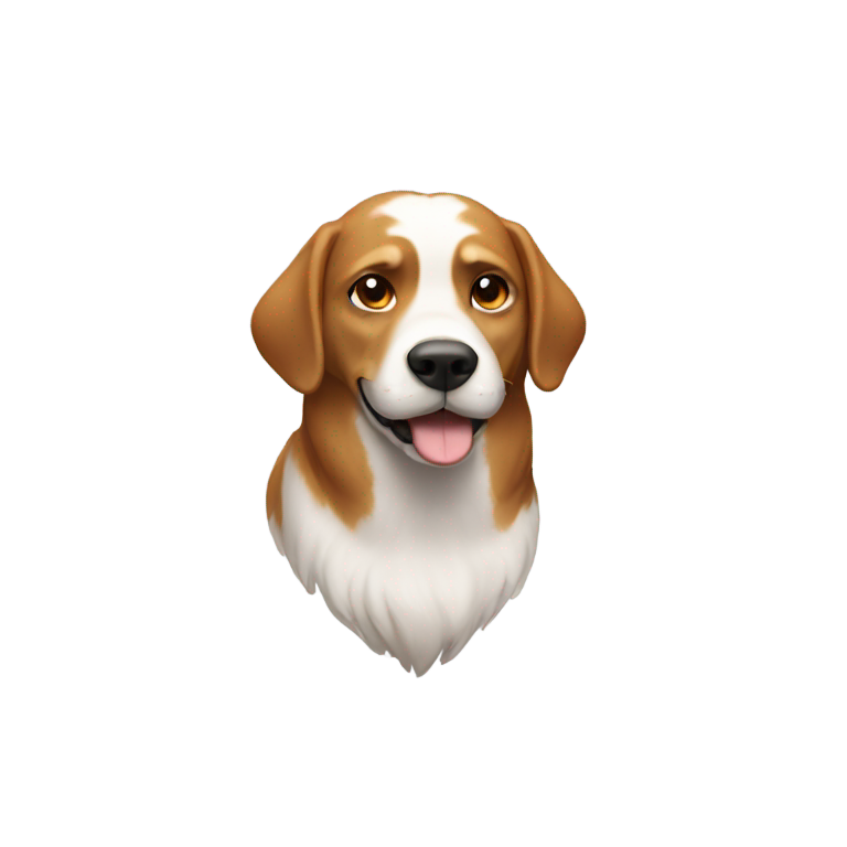 genmoji : the dog pretended to be dead
