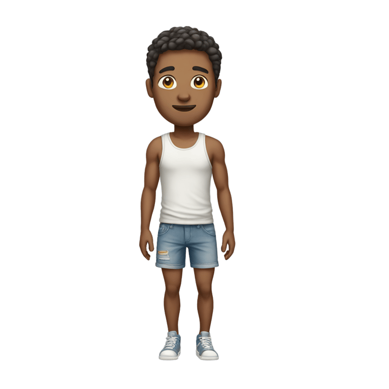 genmoji：穿短裤的男性