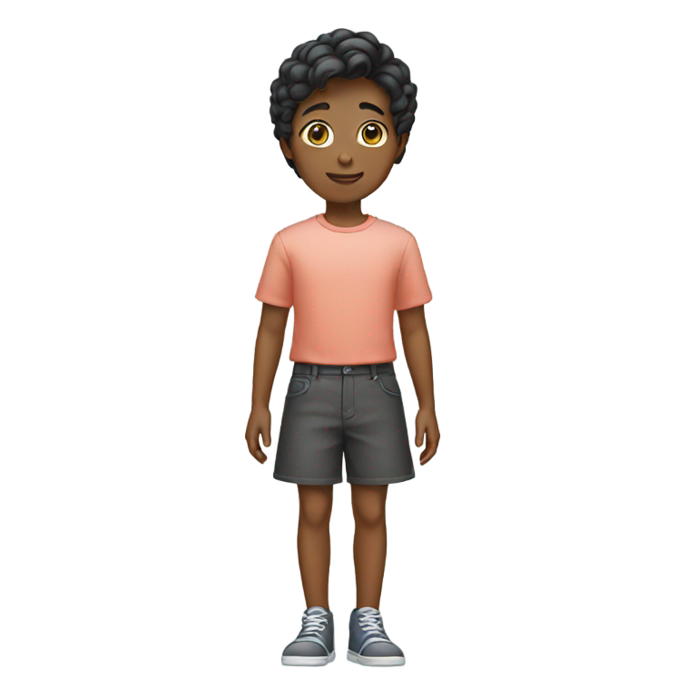 genmoji：男孩穿着短裙