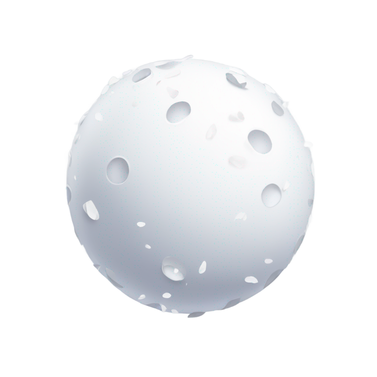 genmoji：white confetti ball