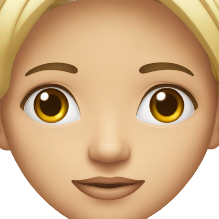 genmoji: a normal face with the text “real” as the eyes
