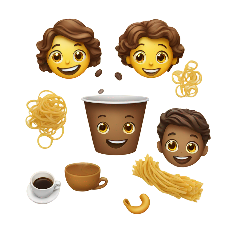 絵文字：😀👥☕️🤌🍝