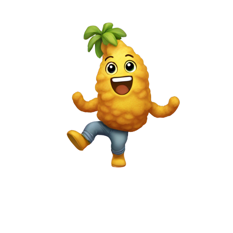 genmoji：鸡块在彩虹上跳舞