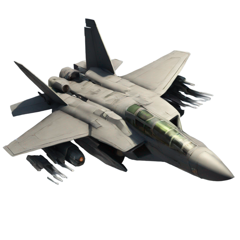 絵文字：F14トムキャットに変形するトランスフォーマー