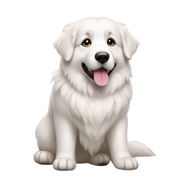 genmoji：迷你大白熊犬