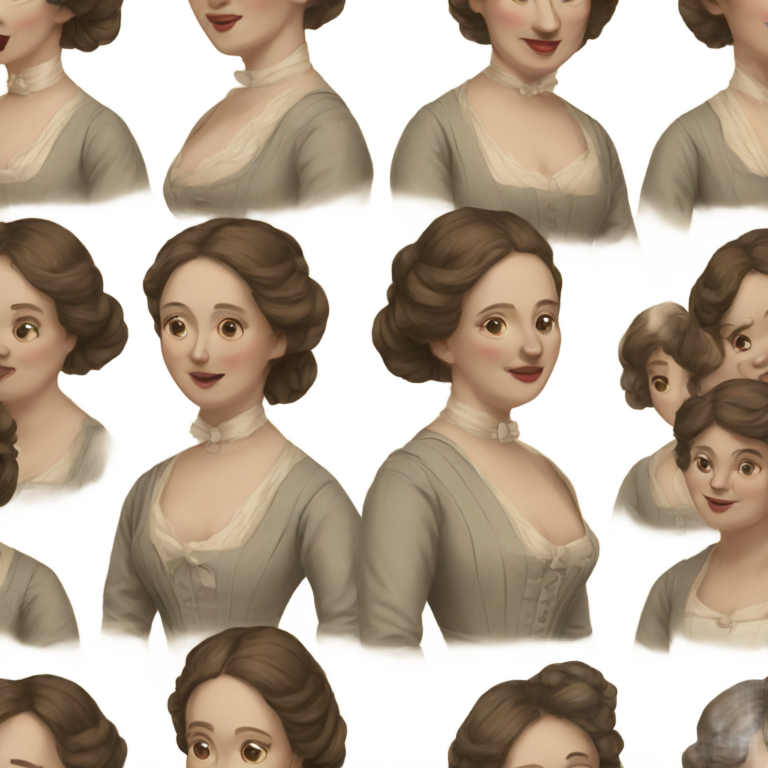 genmoji：1800年代的女性