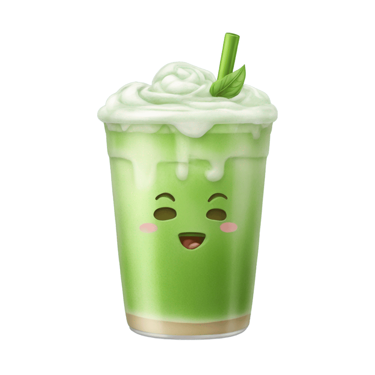 genmoji: Iced matcha latte