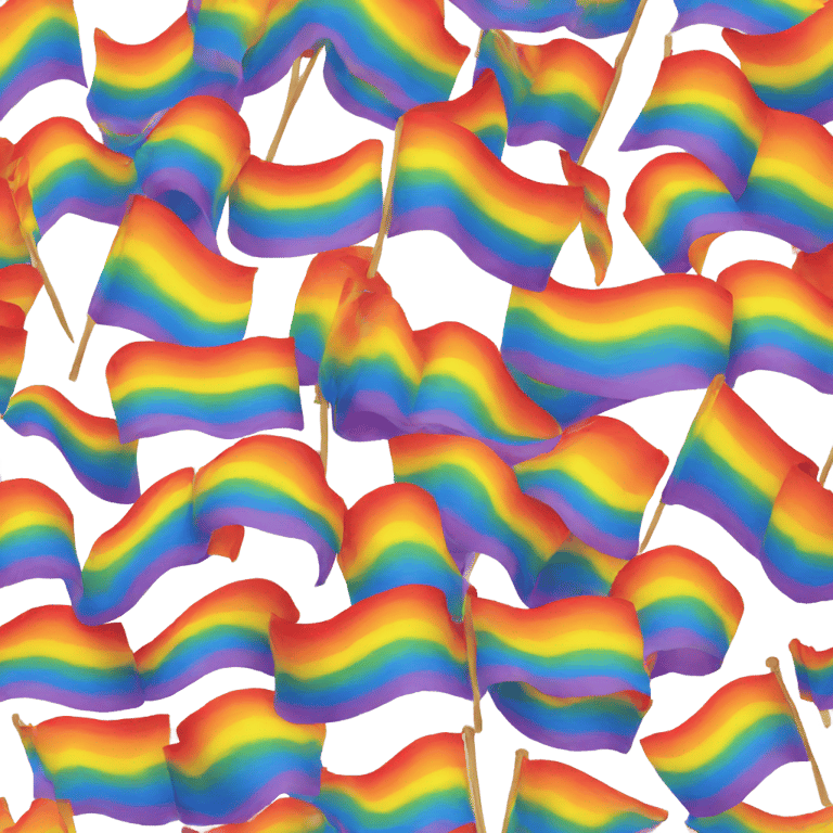 genmoji : Flaming rainbow flag