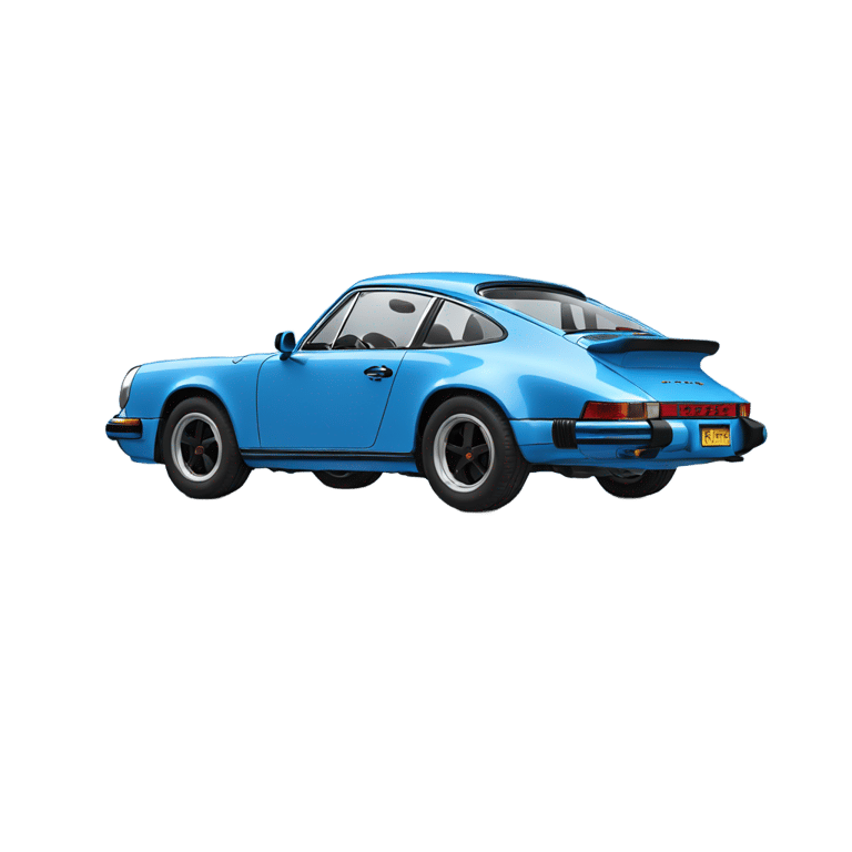 genmoji：蓝色1976年保时捷911