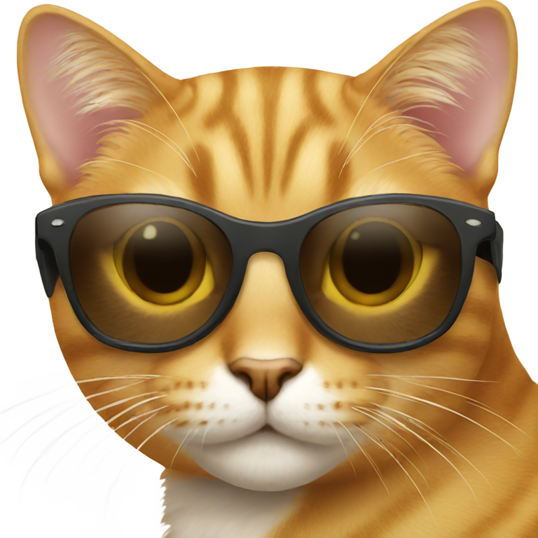 genmoji：戴墨镜的猫