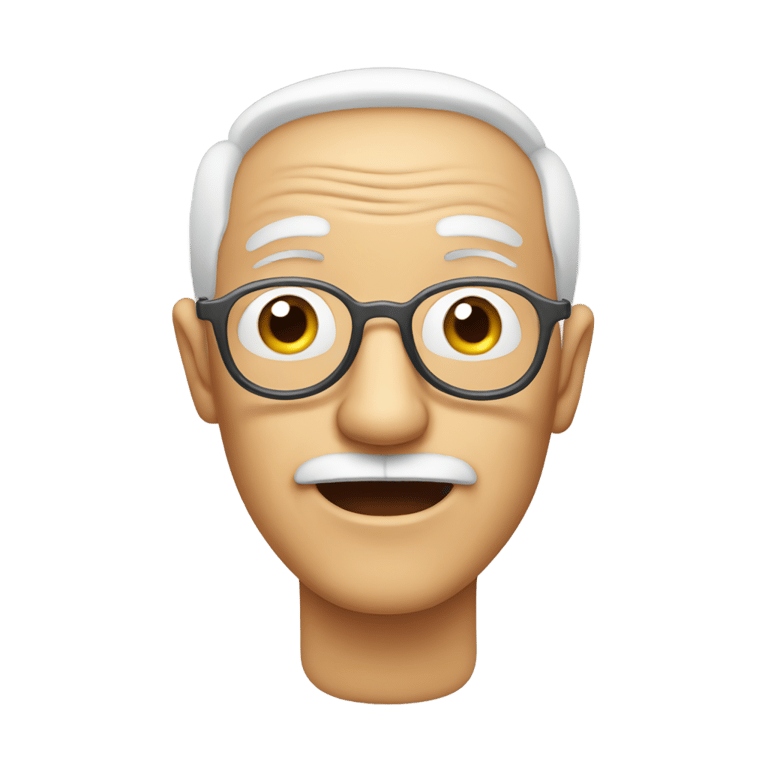 genmoji：爷爷有嘴巴而不是眼睛