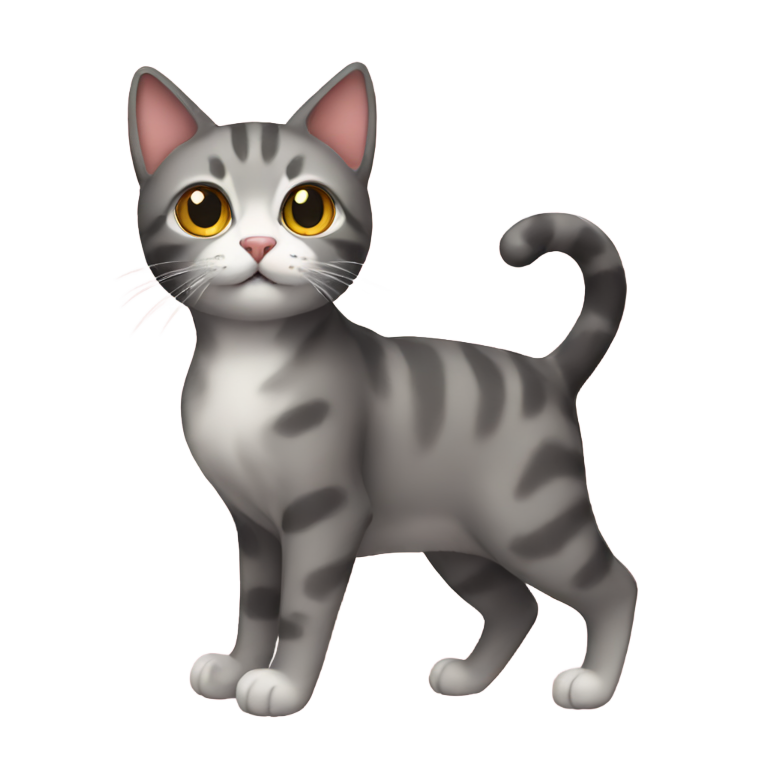 絵文字：猫の体