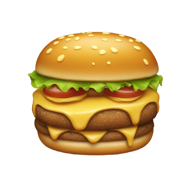 絵文字：よだれを垂らすハンバーガー