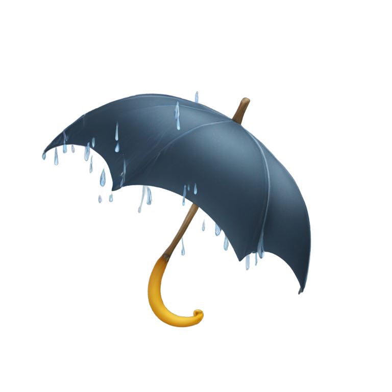 絵文字：しっぽの雨