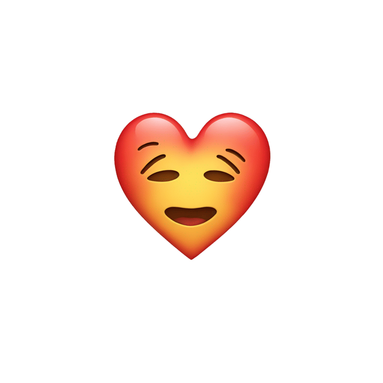 genmoji : A kissing emoji that’s head is shaped like a heart