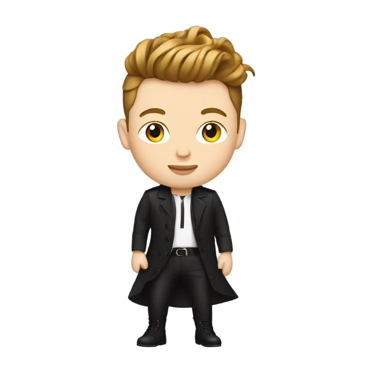 genmoji: john newman wears a skirt