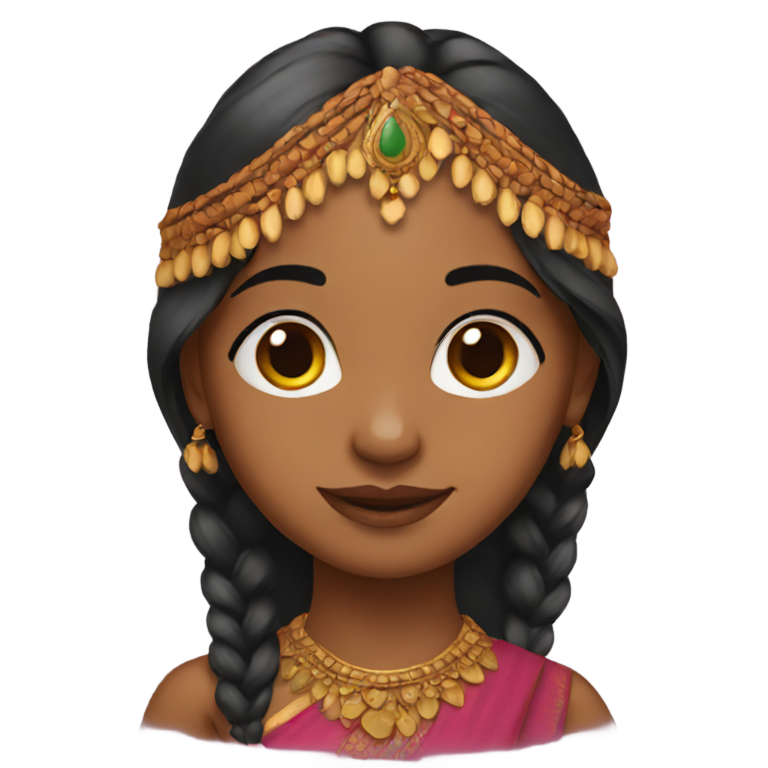 genmoji : Fille indienne