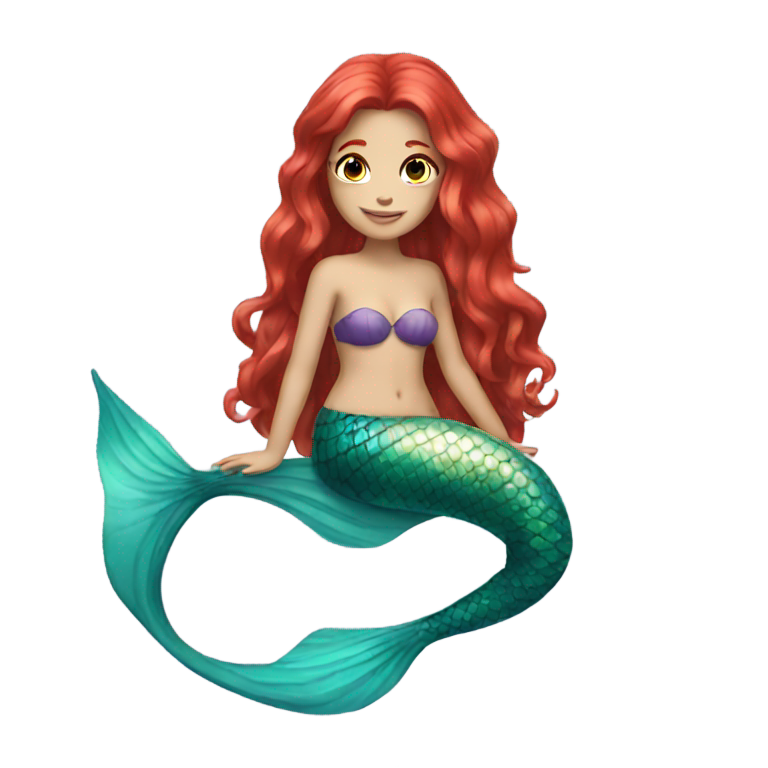 genmoji：红发美人鱼