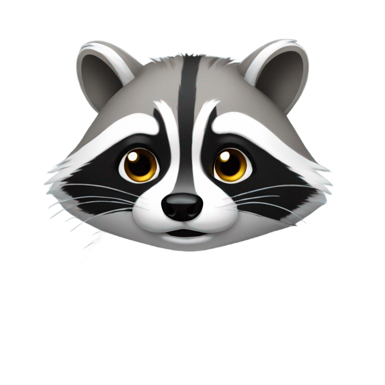 genmoji : Raton laveur en pleurs