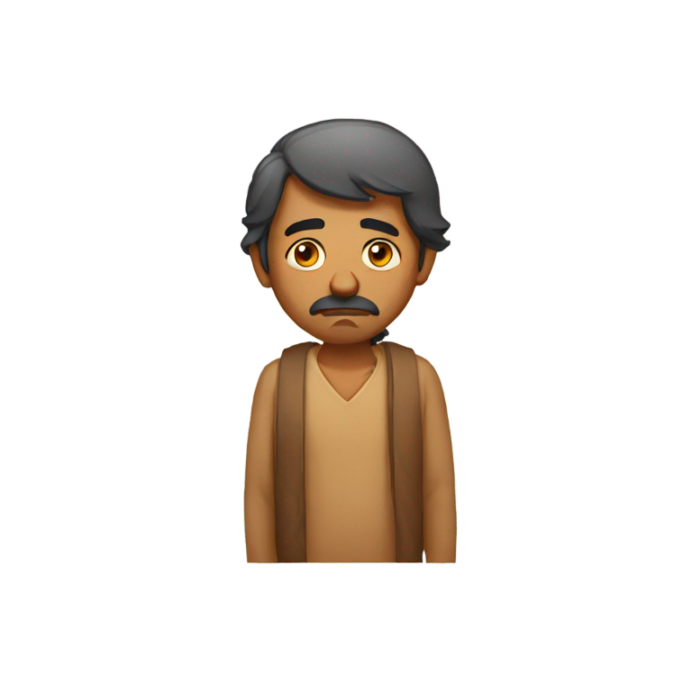 genmoji：悲伤的印度男人