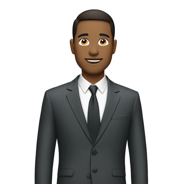 genmoji：穿着西装外套的男人