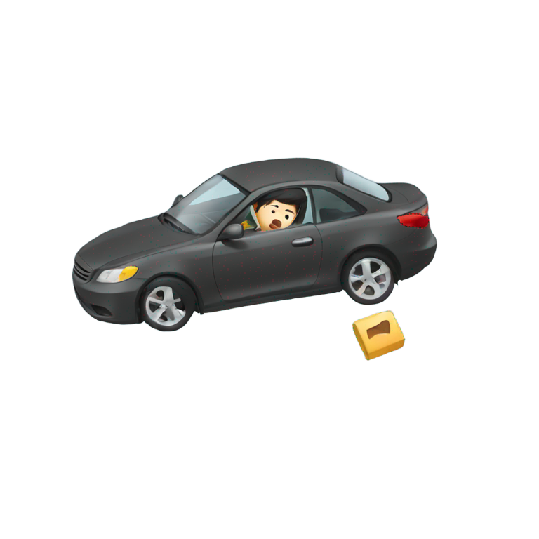 genmoji：亚洲司机撞车