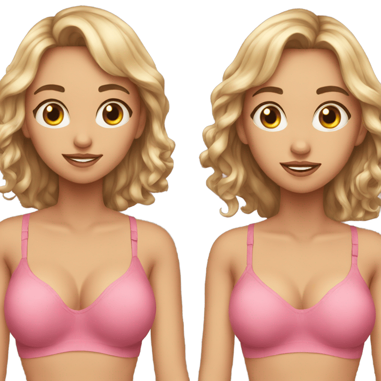 genmoji：19岁火辣女孩穿着胸罩