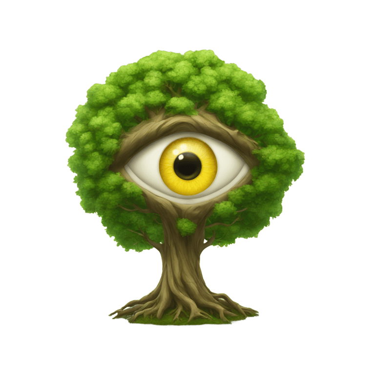 genmoji：The all seeing eye tree