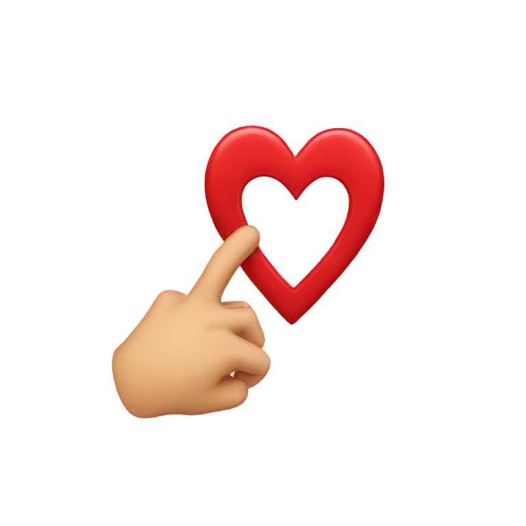 genmoji: heart thrown