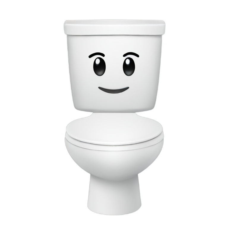 絵文字：トイレで笑顔