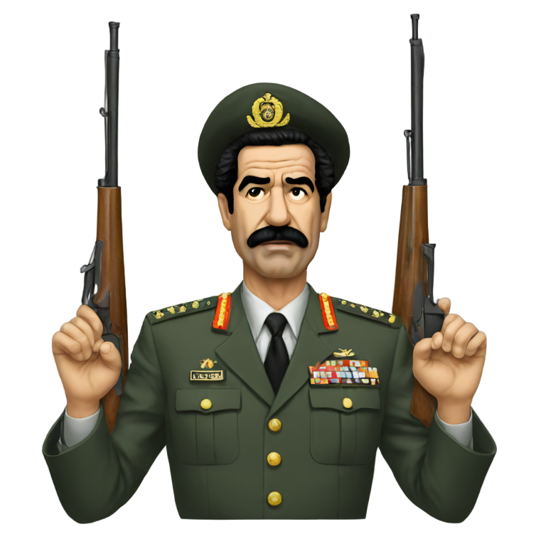 genmoji：Saddam Hussein