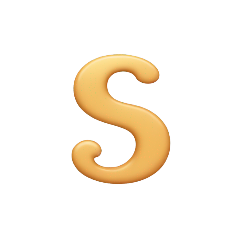 genmoji：草书字母s