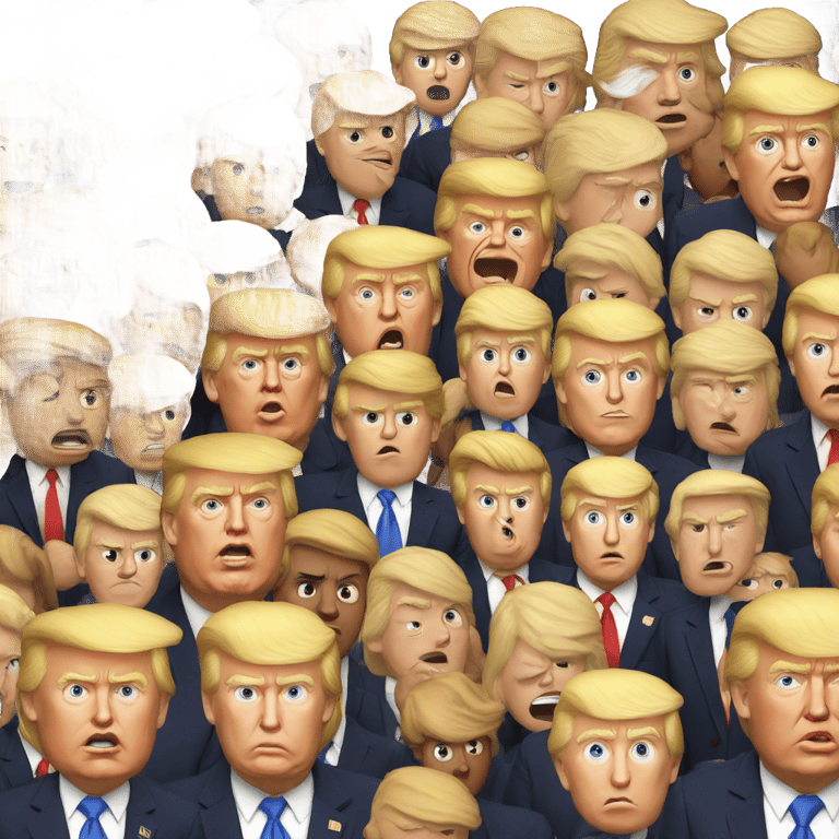 genmoji : Donald Trump vs Donald Trump