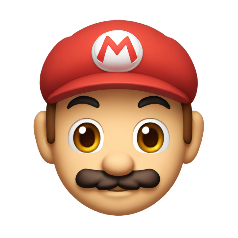 genmoji：马里奥可爱证件照