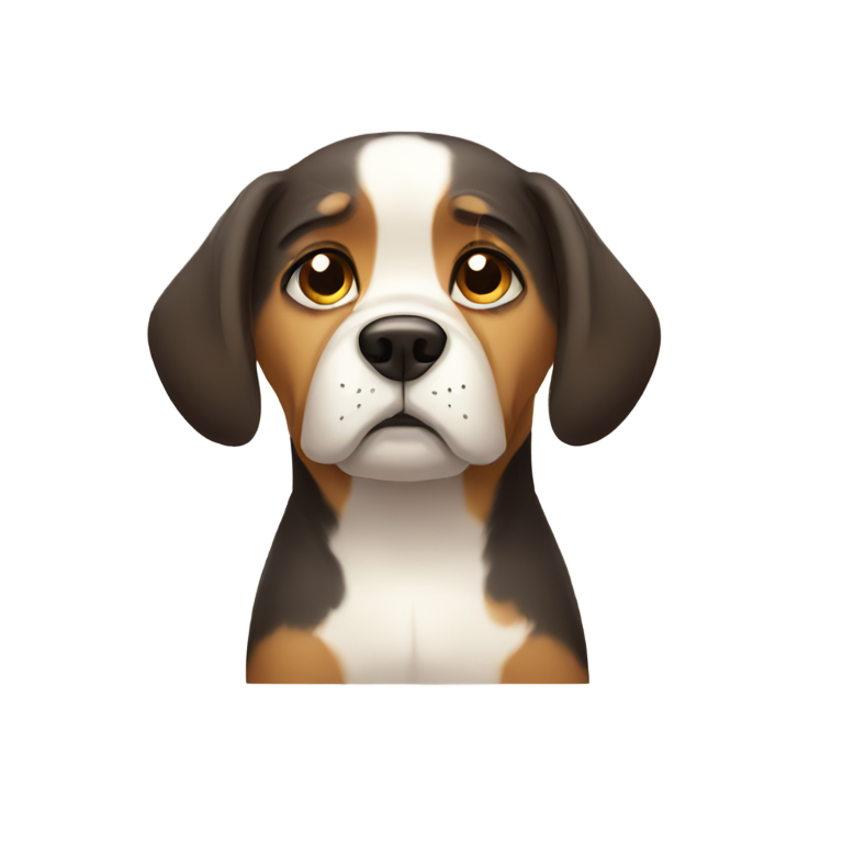 genmoji：sad dog