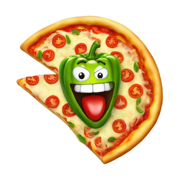 genmoji : Pepper on pizza