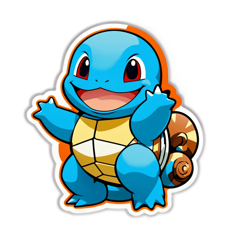 genmoji: Happy squirtle