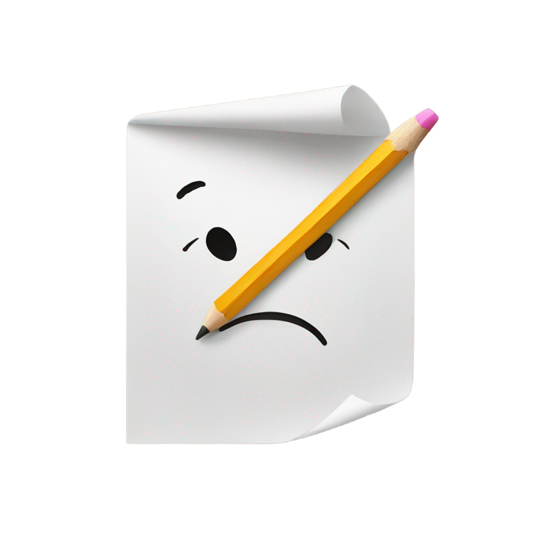 genmoji：带铅笔的纸张