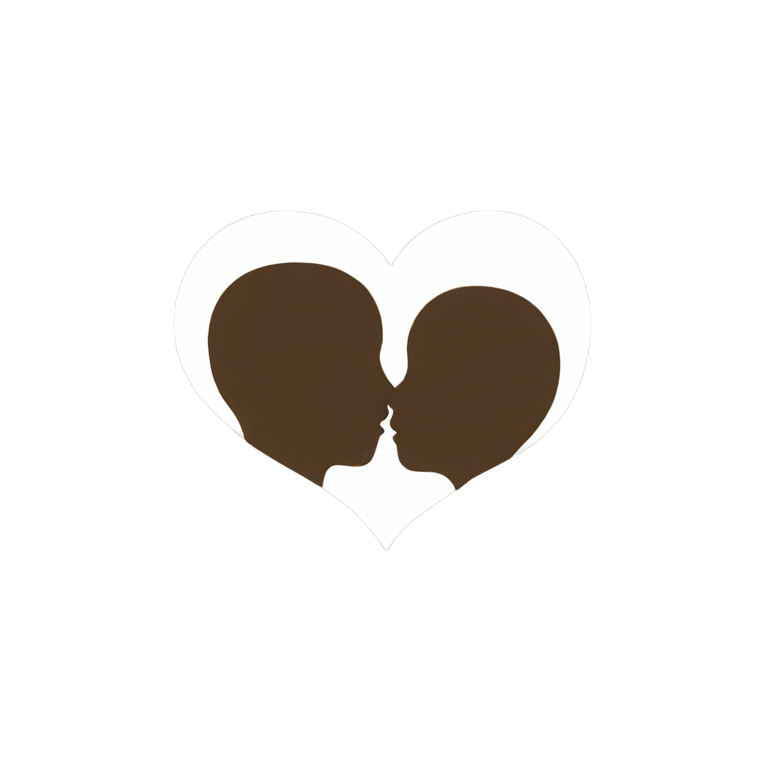 絵文字：キスをする二人