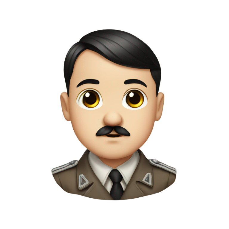 genmoji : Mignon Visage de Bébé Adolf Hitler