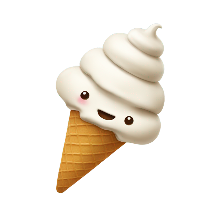 genmoji：一个吃冰淇淋的便便表情符号